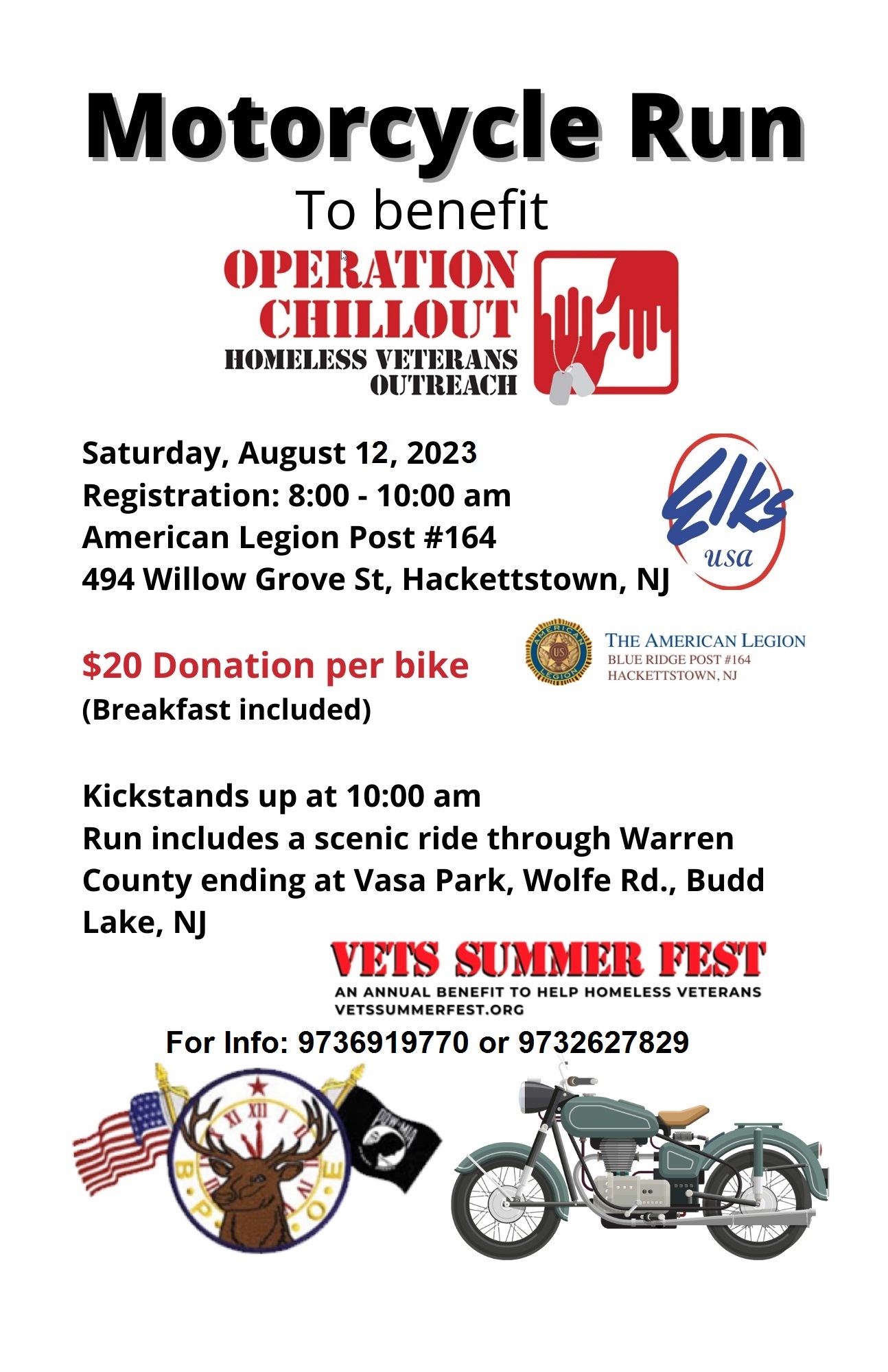 Bike Run - Vets Summer Fest