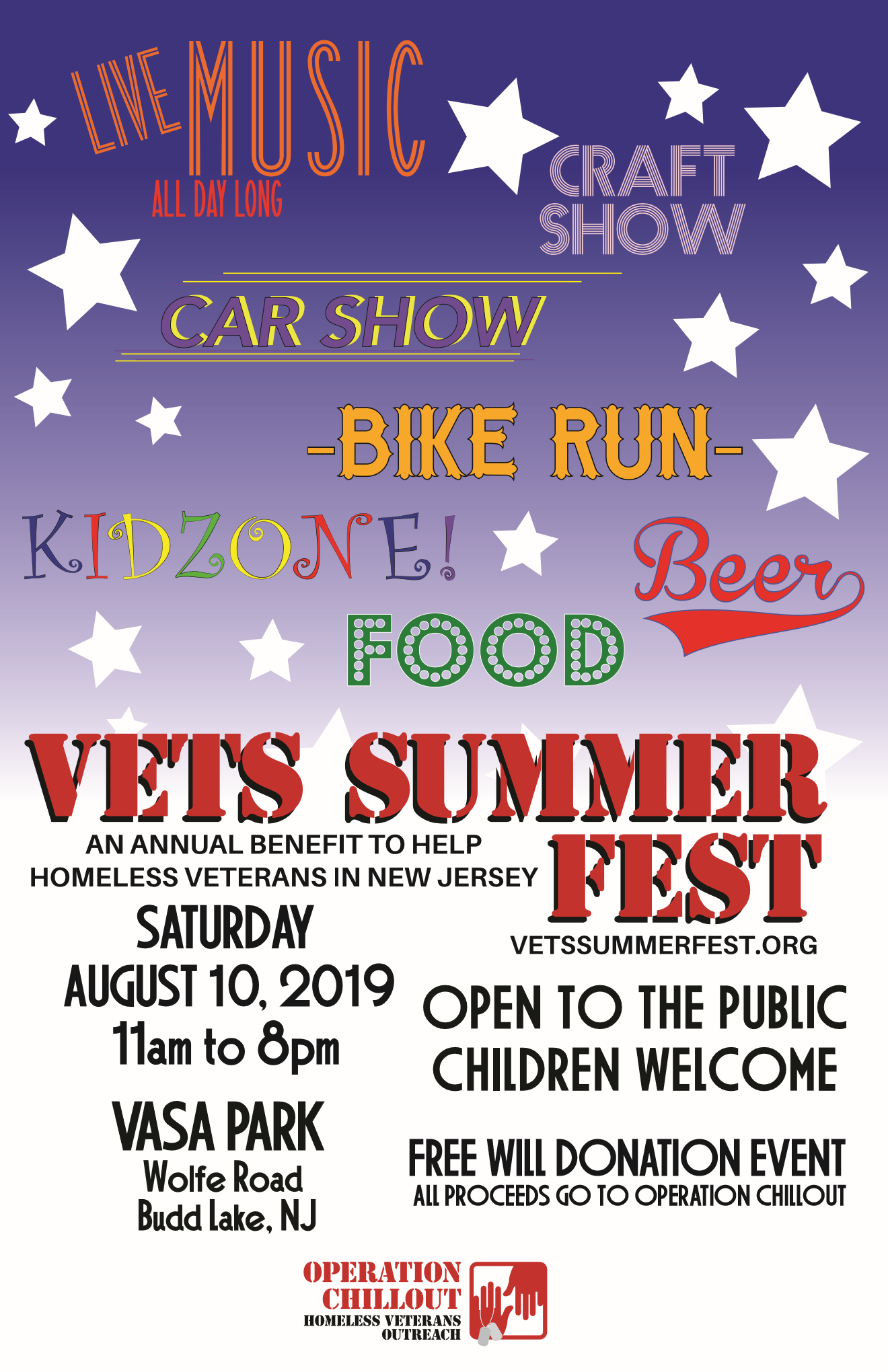 Vets Summer Fest - Honoring Our Troops & Helping Homeless Vets